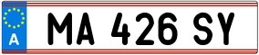 Trailer License Plate